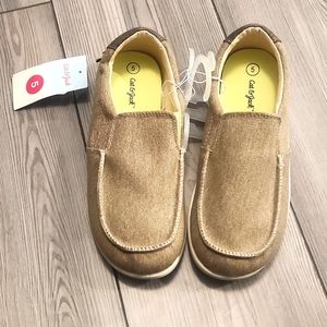 Cat & Jack Kids Milo Slip-On Sneakers Size 5 Tan